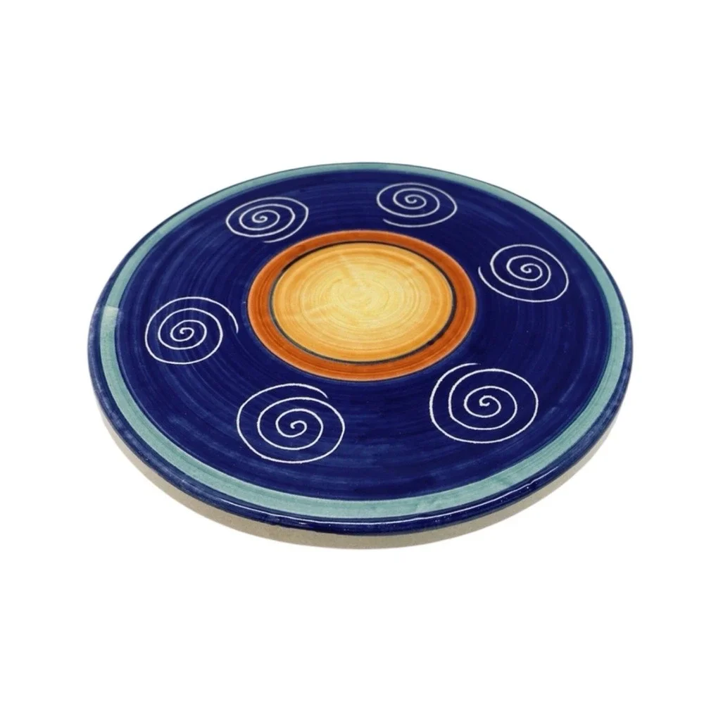 Pier 1 Italian Swirl Porcelain Trivet Made In Italy 7.5